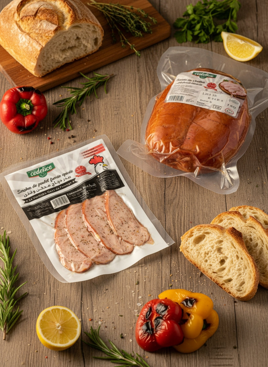 Poitrine de poulet fumée