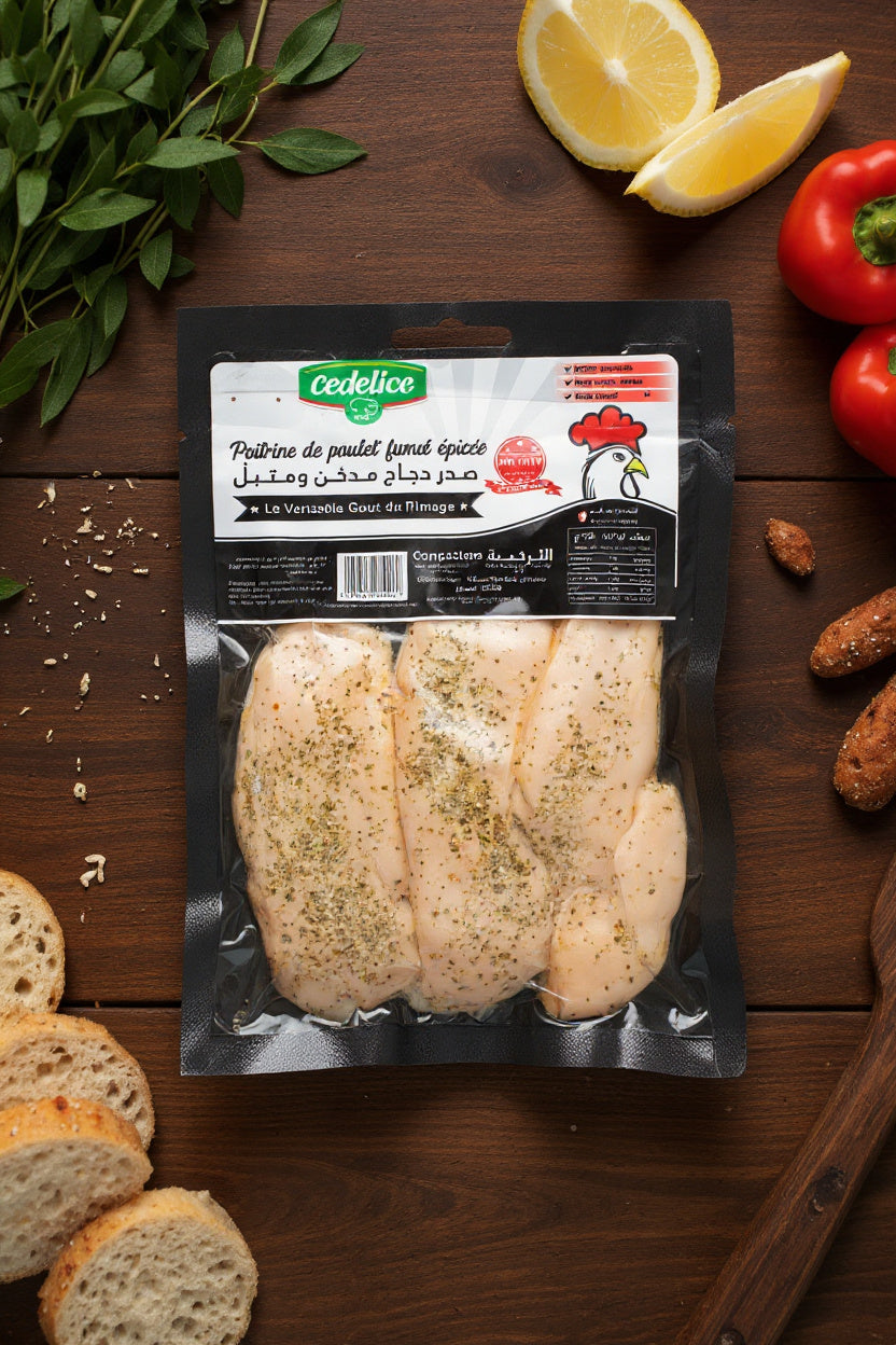 Poitrine de poulet fumée