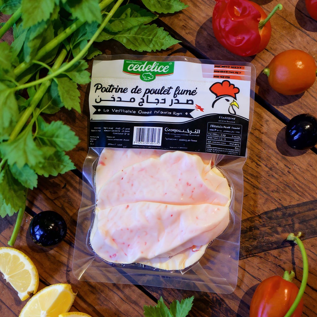 Poitrine de poulet fumée